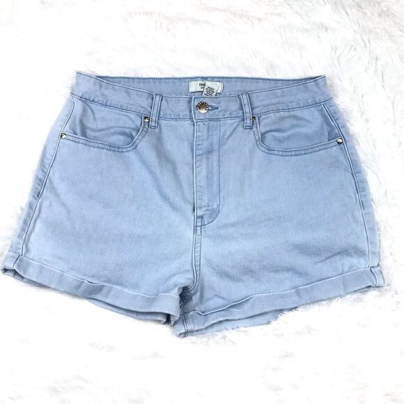 Forever 21 Hi Rise Jean Shorts Sz 31 - Picture 1 of 4